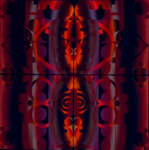 CKK-13, 22 X 22, 2006, ink on japanese fiber - relief print